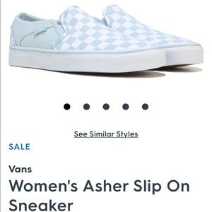 Brand New without tags blue checkered Vans